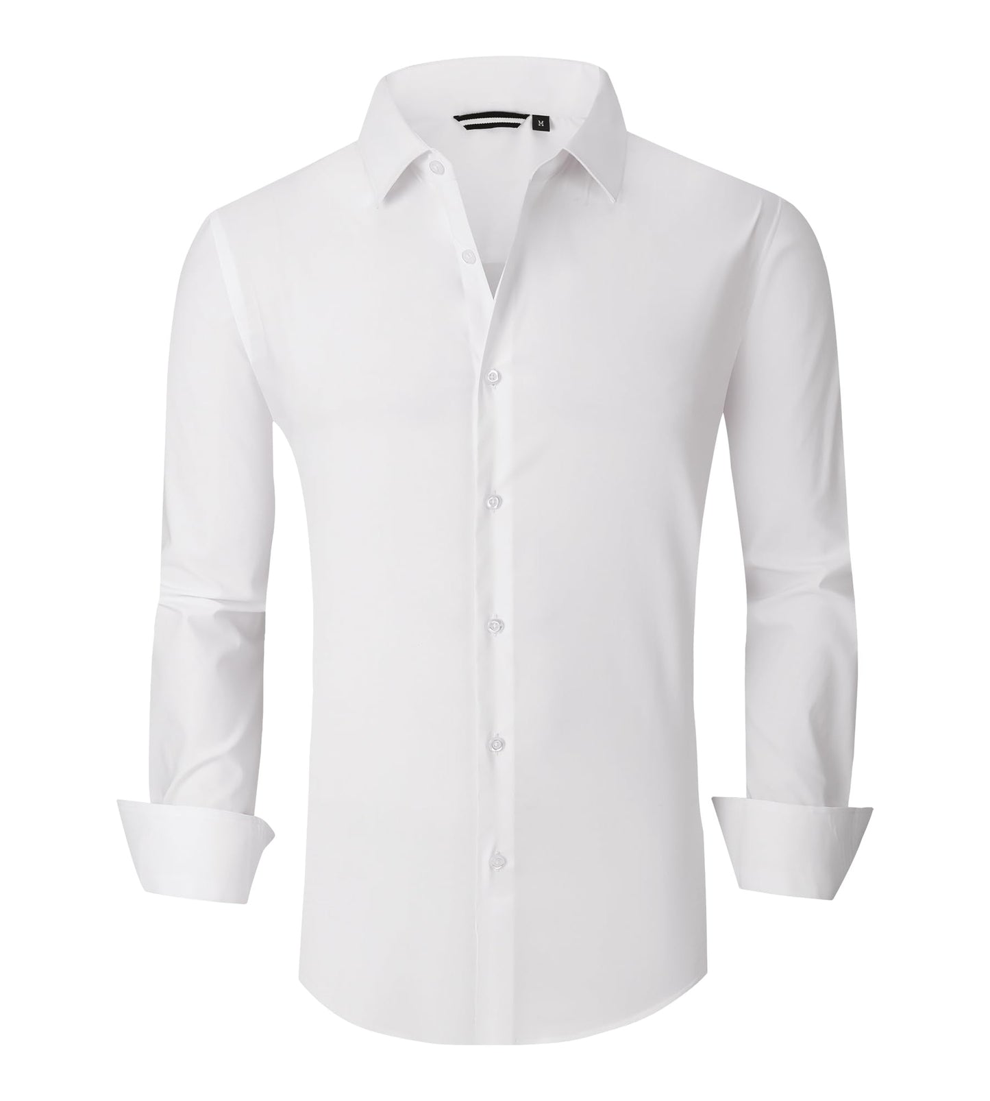 Alex Vando Mens Dress Shirt Wrinkle Free Regular Fit 4-Way Stretch Button Down Shirts