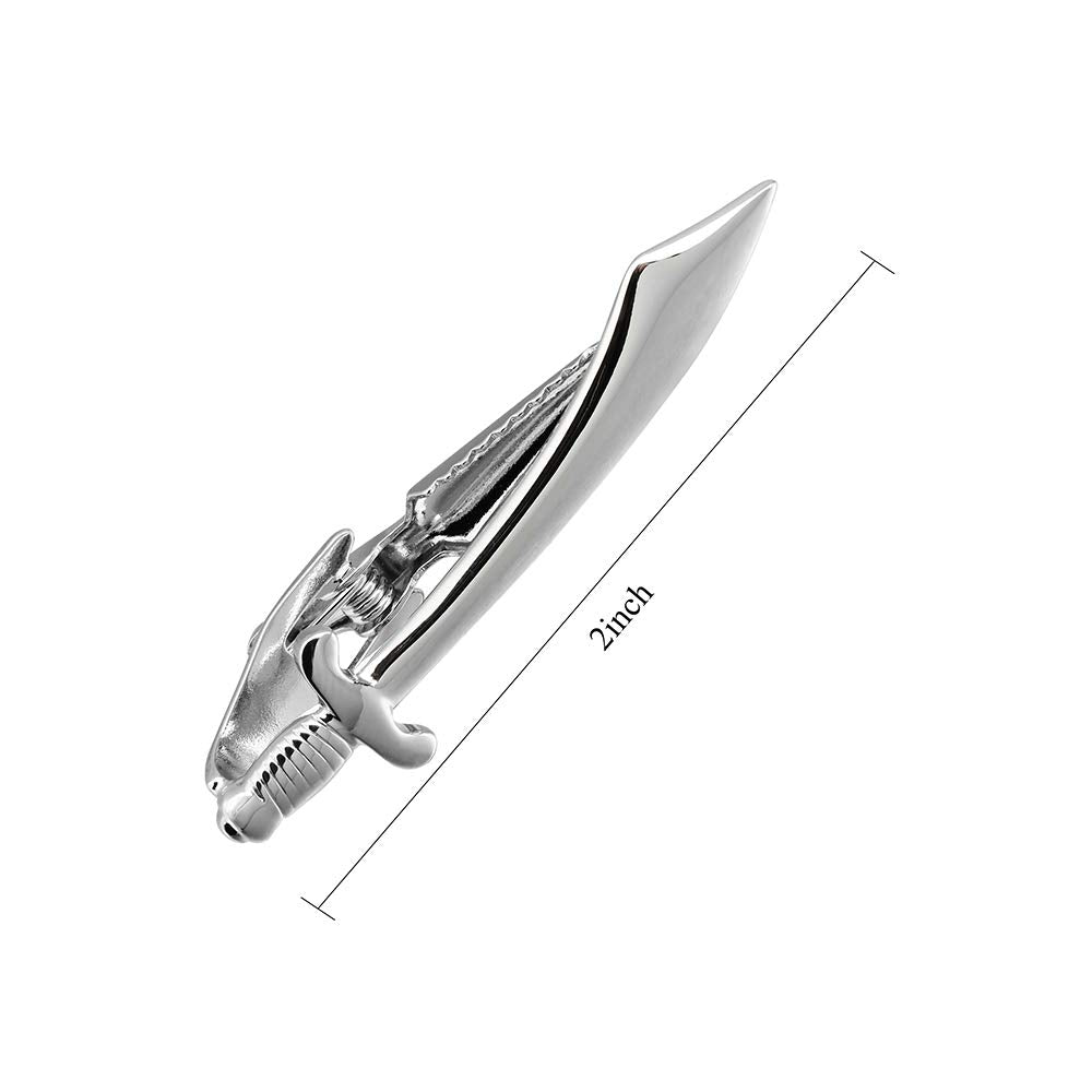 2 inch Tie Clip for Men-Novelty Sport Necktie Bar Clip