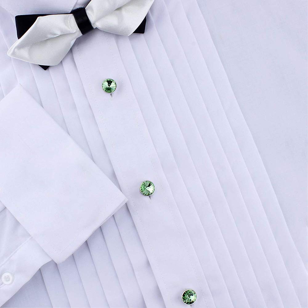Cufflinks for Men with 4/6 pcs Shirt Studs Set, Gift Box Packed