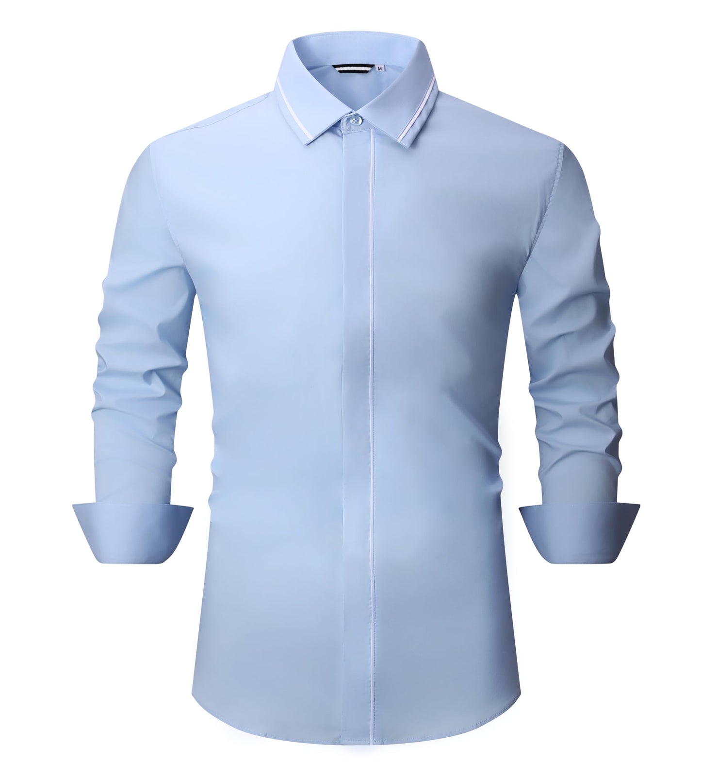 Alex Vando Mens Dress Shirt Wrinkle Free Regular Fit 4-Way Stretch Button Down Shirts