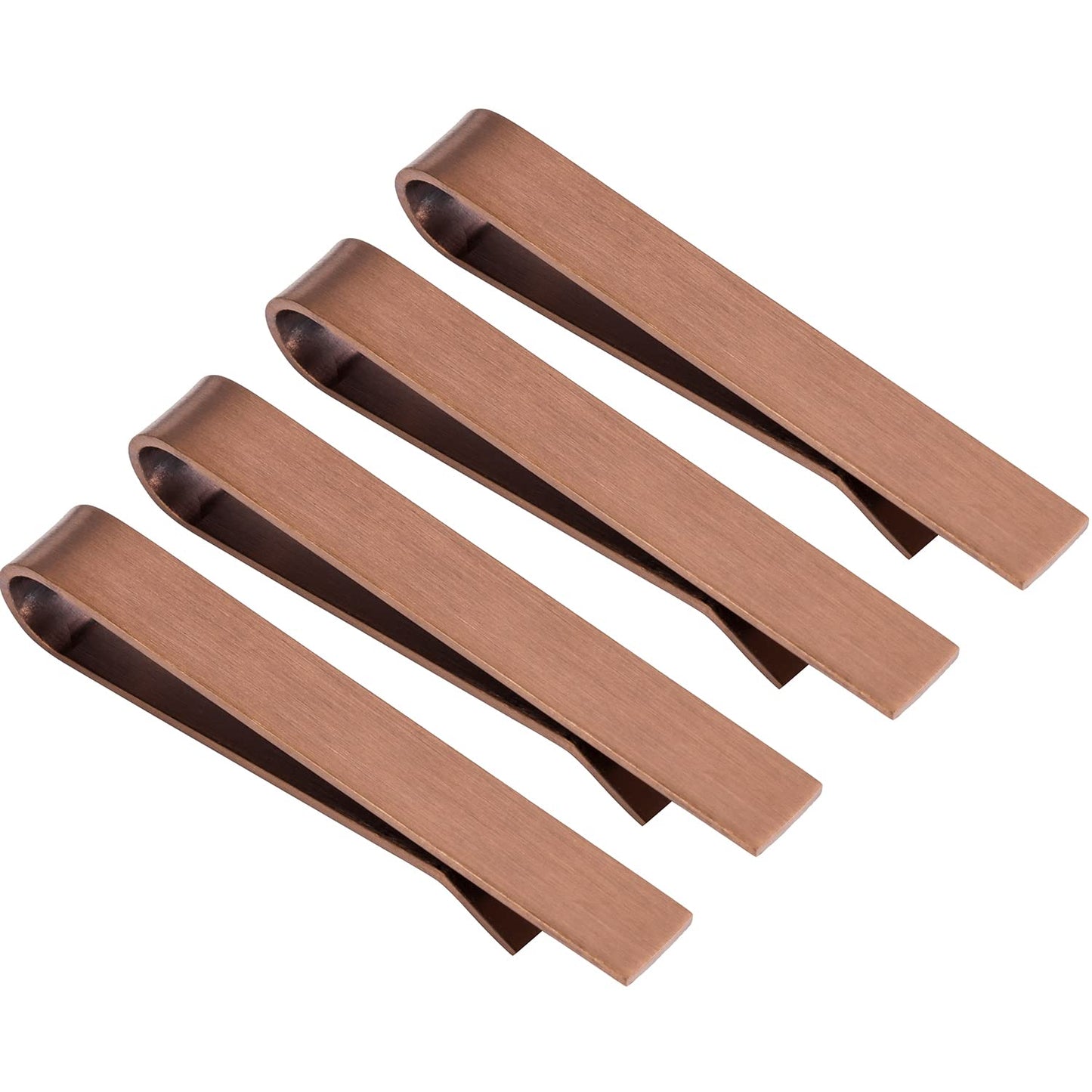 Skinny Tie Clip Bar Set, 2 Inch Tie Clip for Men - Wedding, Meeting, Party Gift Set