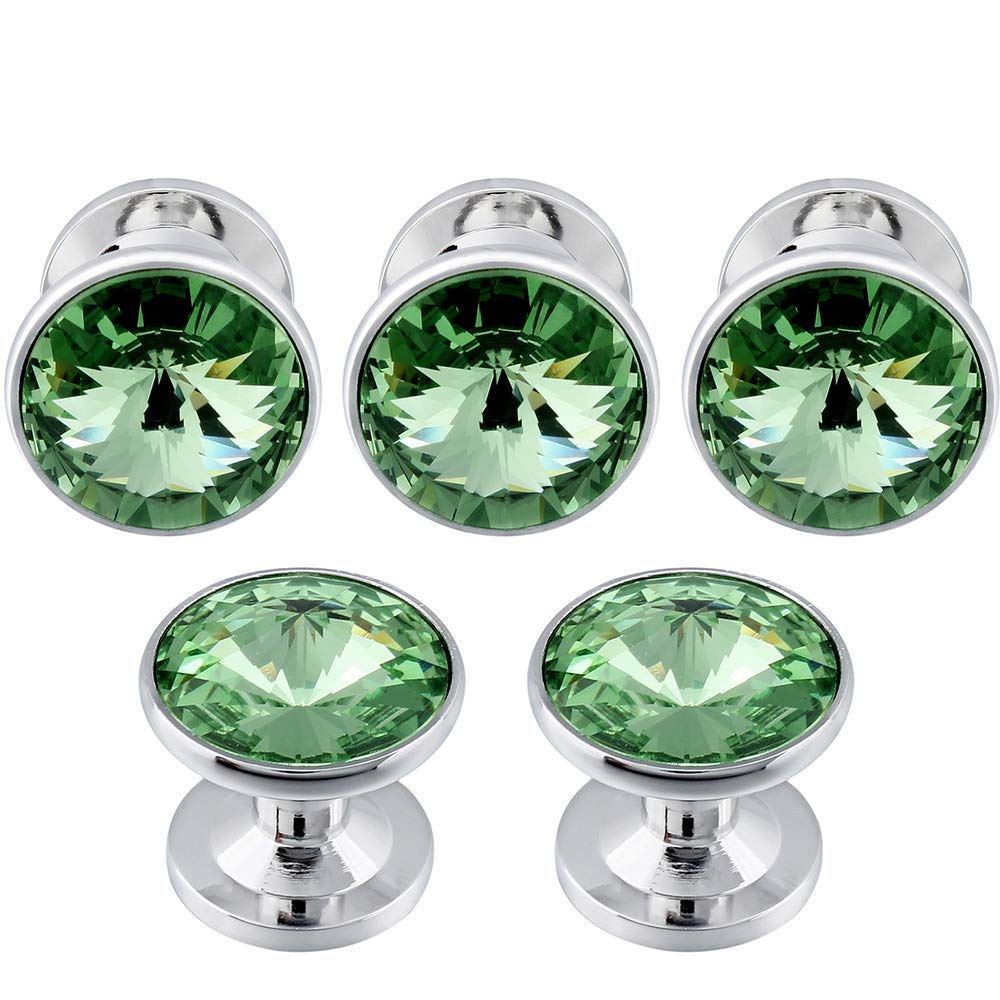 Cufflinks for Men with 4/6 pcs Shirt Studs Set, Gift Box Packed