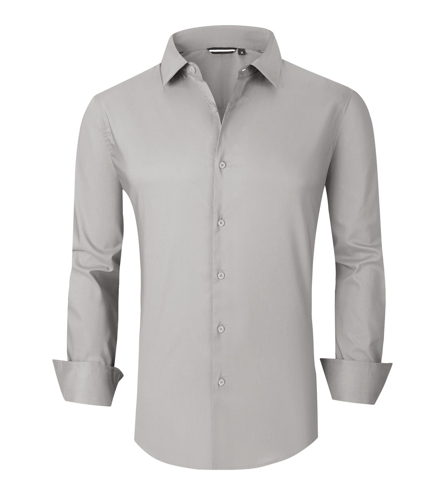 Alex Vando Mens Dress Shirt Wrinkle Free Regular Fit 4-Way Stretch Button Down Shirts