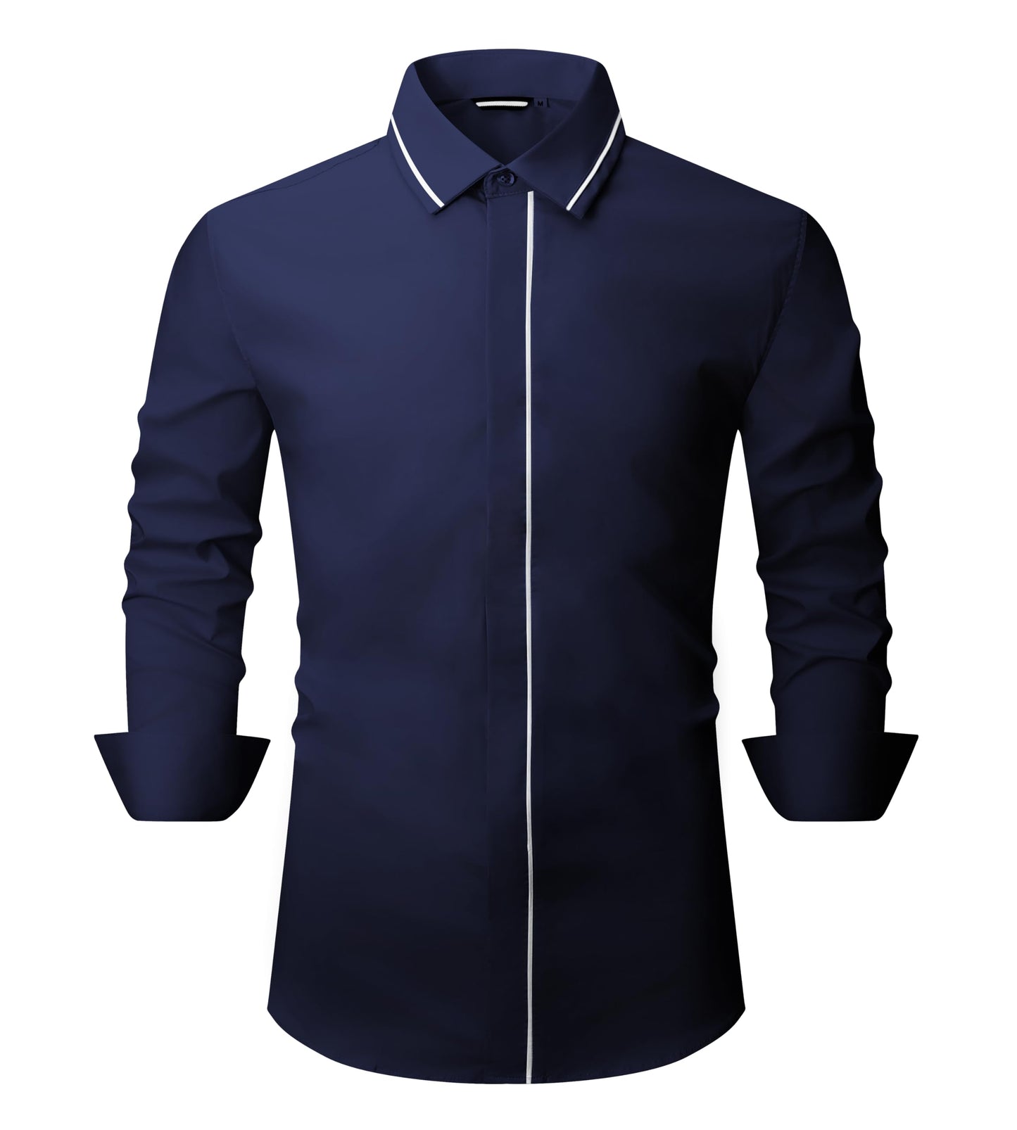 Alex Vando Mens Dress Shirt Wrinkle Free Regular Fit 4-Way Stretch Button Down Shirts