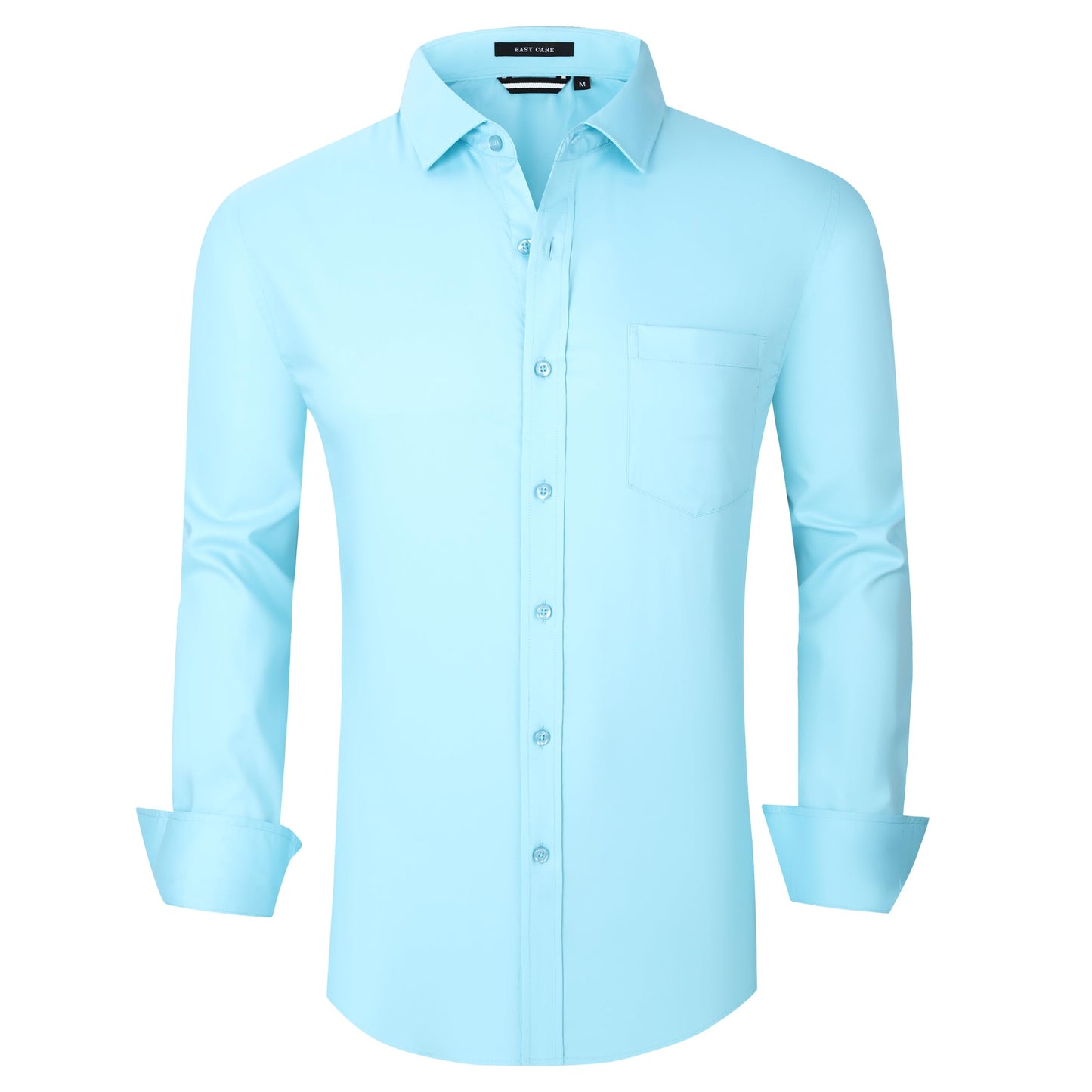 Alex Vando Mens Bamboo Dress Shirts Wrinkle Free Regular Fit Stretch Button Down Shirt