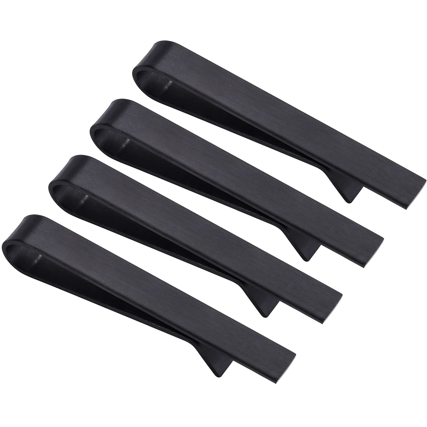 Skinny Tie Clip Bar Set, 2 Inch Tie Clip for Men - Wedding, Meeting, Party Gift Set