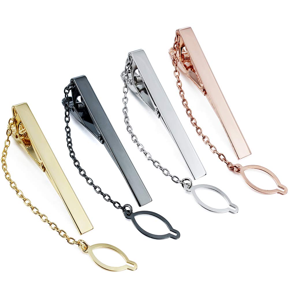 2 inch Tie Clip for Men in 1pcs/ 3pcs/4 pcs