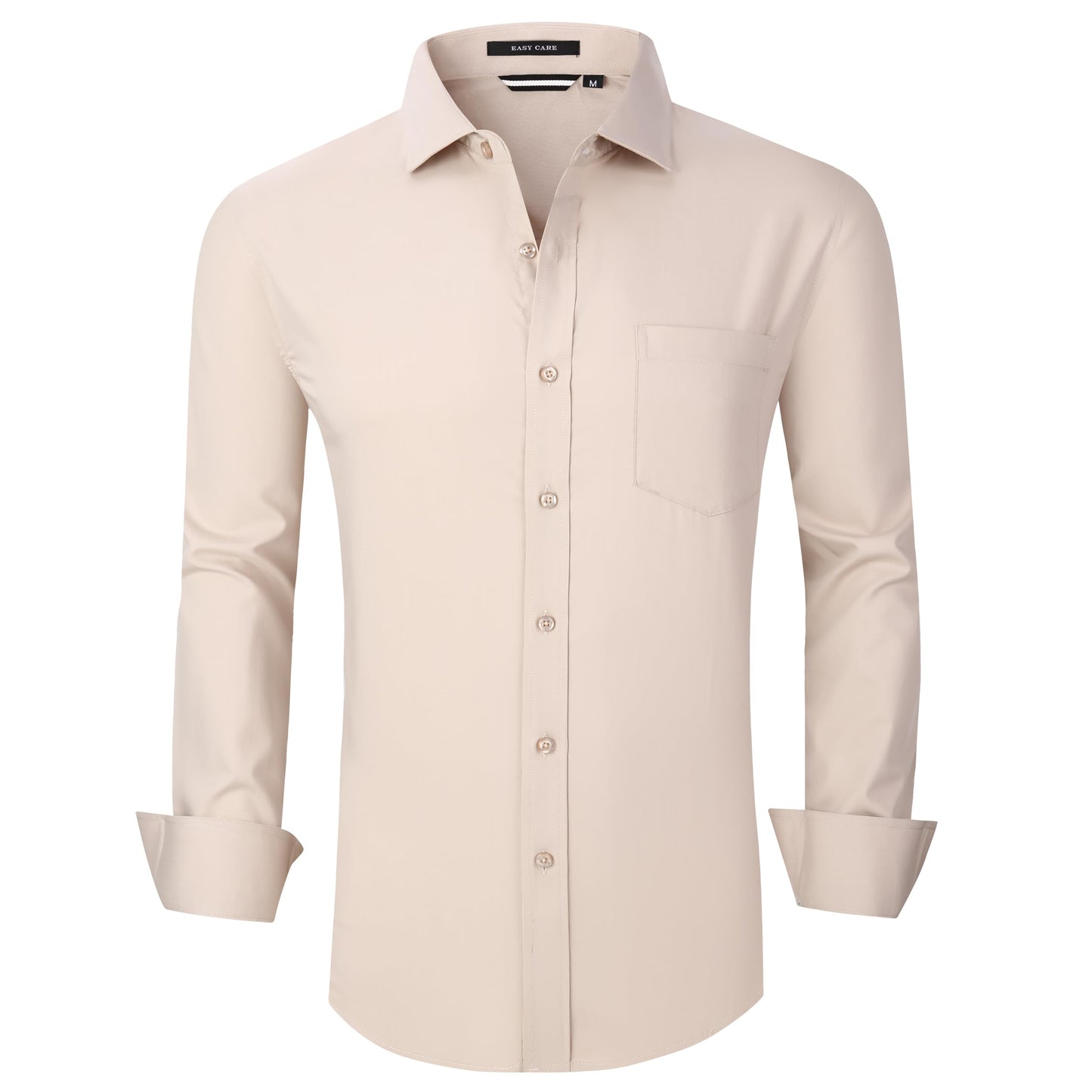 Alex Vando Mens Bamboo Dress Shirts Wrinkle Free Regular Fit Stretch Button Down Shirt