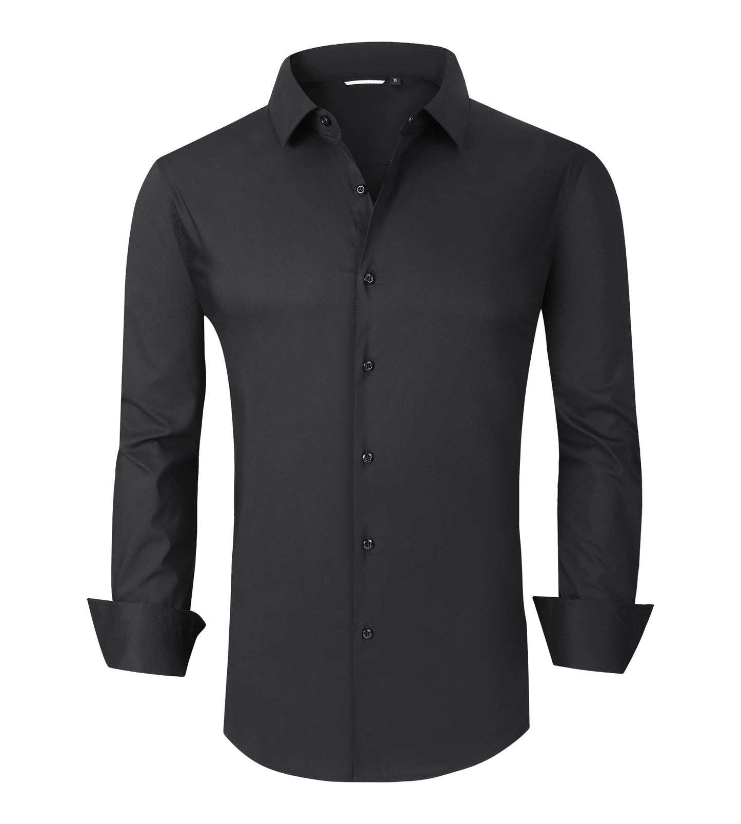 Alex Vando Mens Dress Shirt Wrinkle Free Regular Fit 4-Way Stretch Button Down Shirts