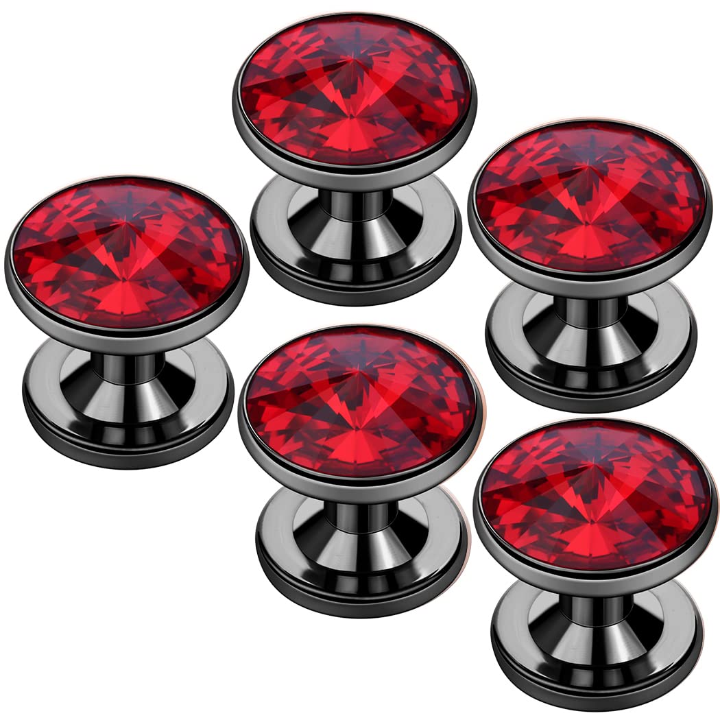 Cufflinks for Men with 4/6 pcs Shirt Studs Set, Gift Box Packed