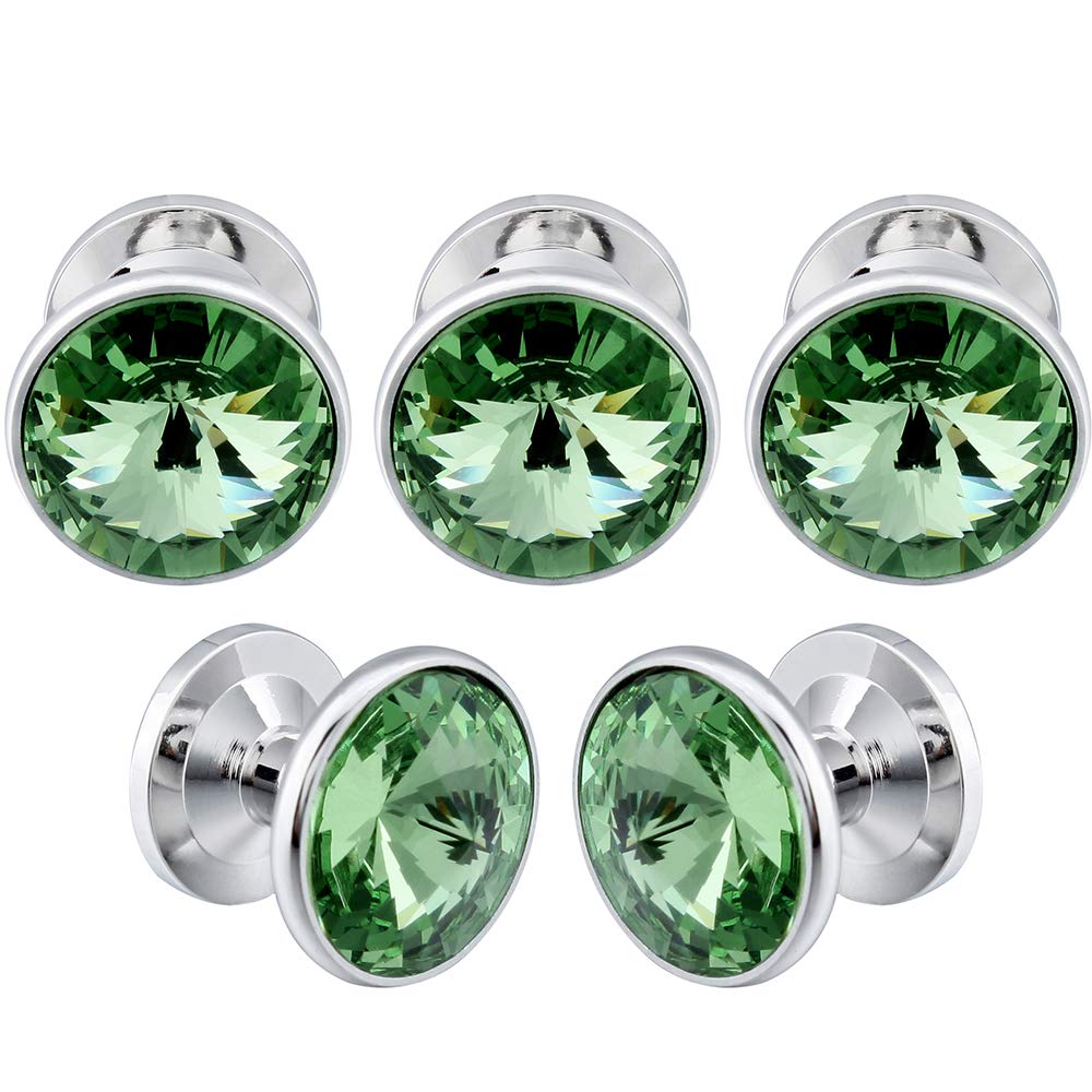 Cufflinks for Men with 4/6 pcs Shirt Studs Set, Gift Box Packed