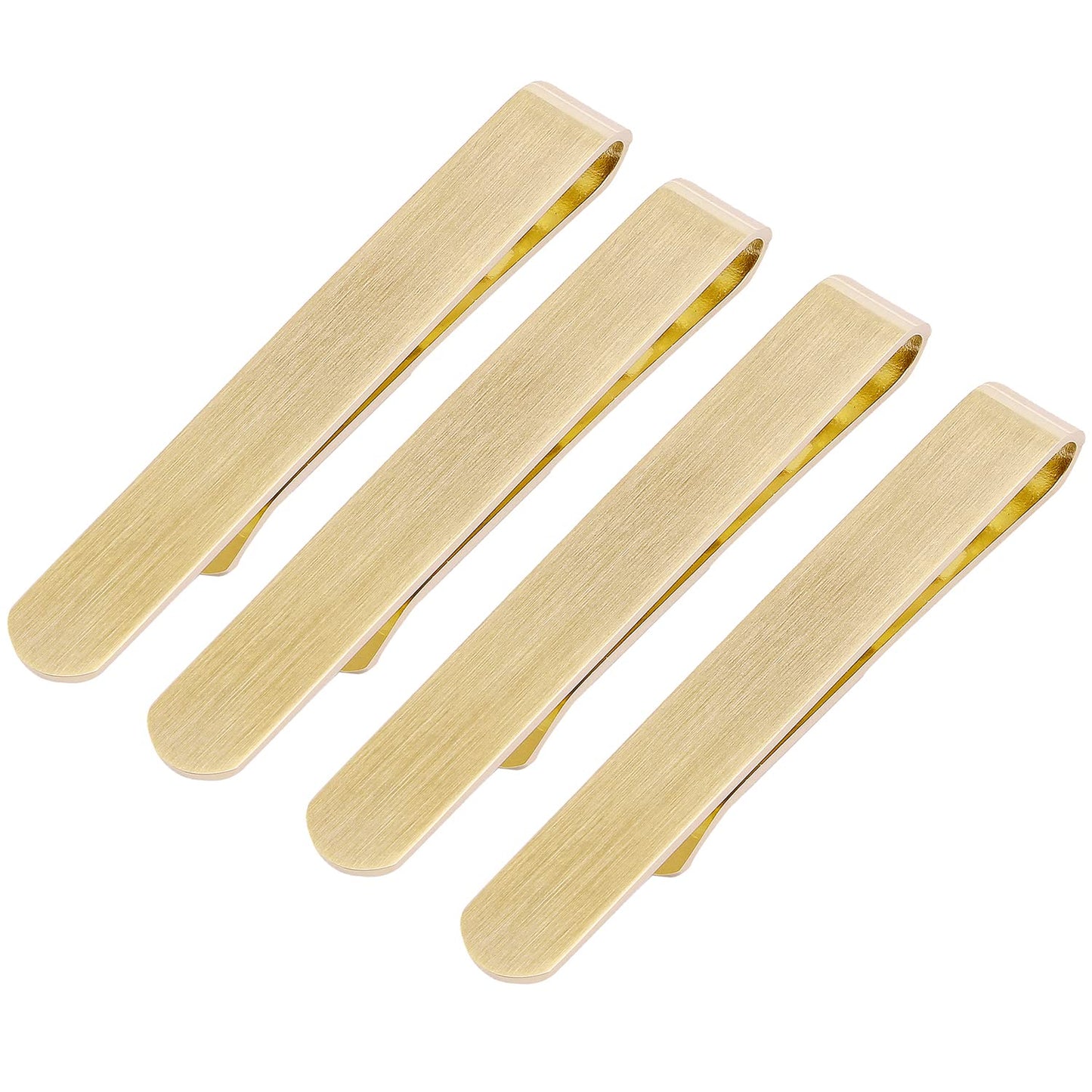 Skinny Tie Clip Bar Set, 2 Inch Tie Clip for Men - Wedding, Meeting, Party Gift Set