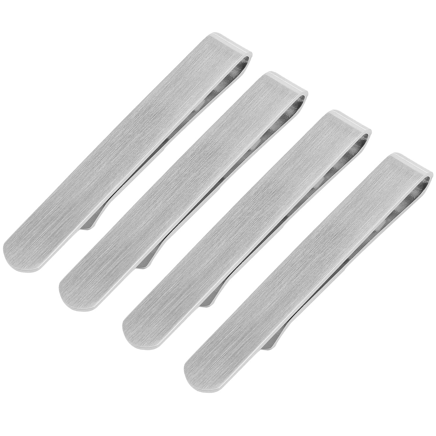 Skinny Tie Clip Bar Set, 2 Inch Tie Clip for Men - Wedding, Meeting, Party Gift Set