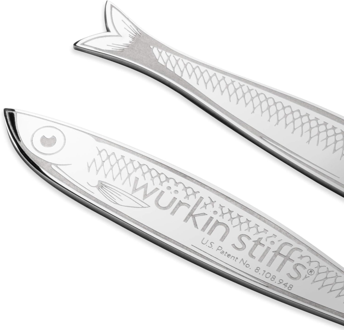 Wurkin Stiffs 2.5 inch Sushi Stays Metal Magnetic Fish Collar Stays and Magnets with storage case