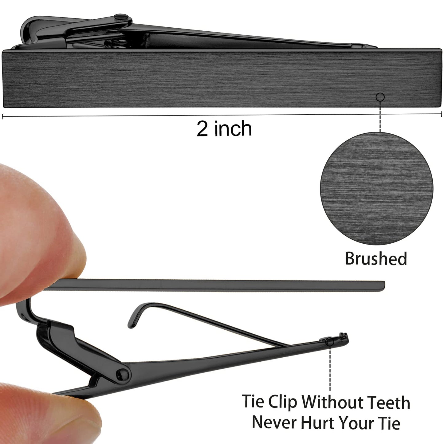 2 inch Tie Clip for Men in 1pcs/ 3pcs/4 pcs
