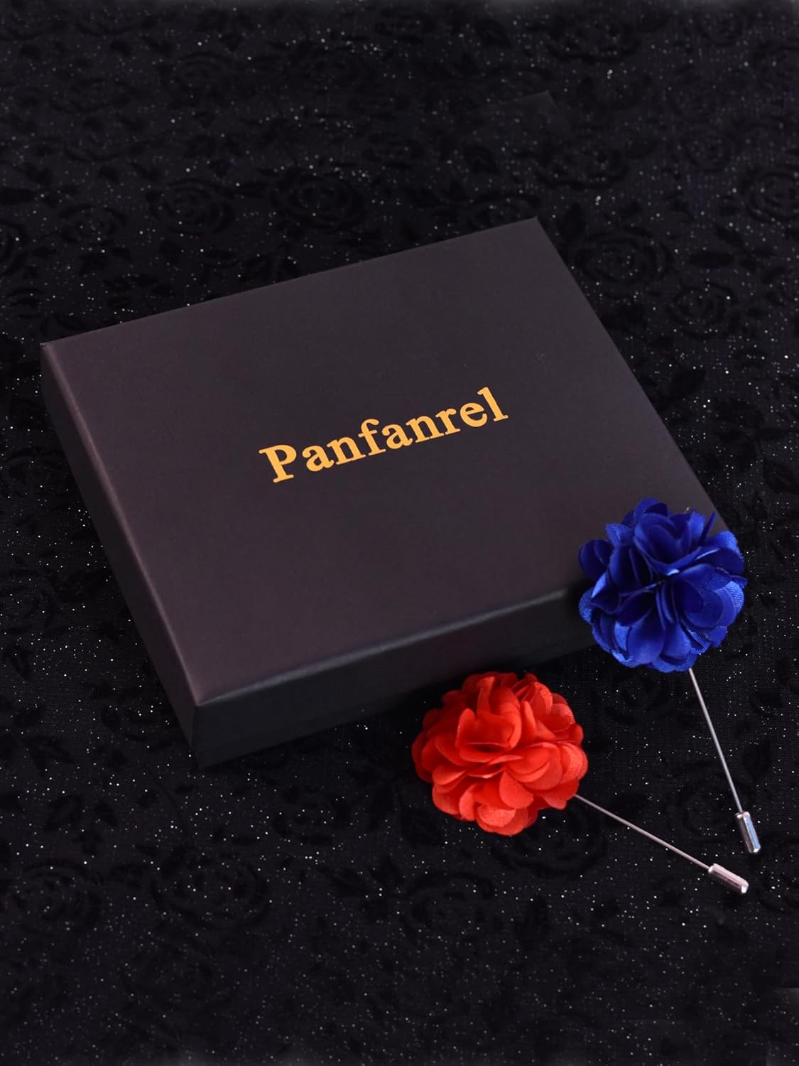 16 Pieces Flower Men's Lapel Pins Handmade Satin Boutonniere Pin for Suit Wedding Groom with a Box(Multicolor 2)