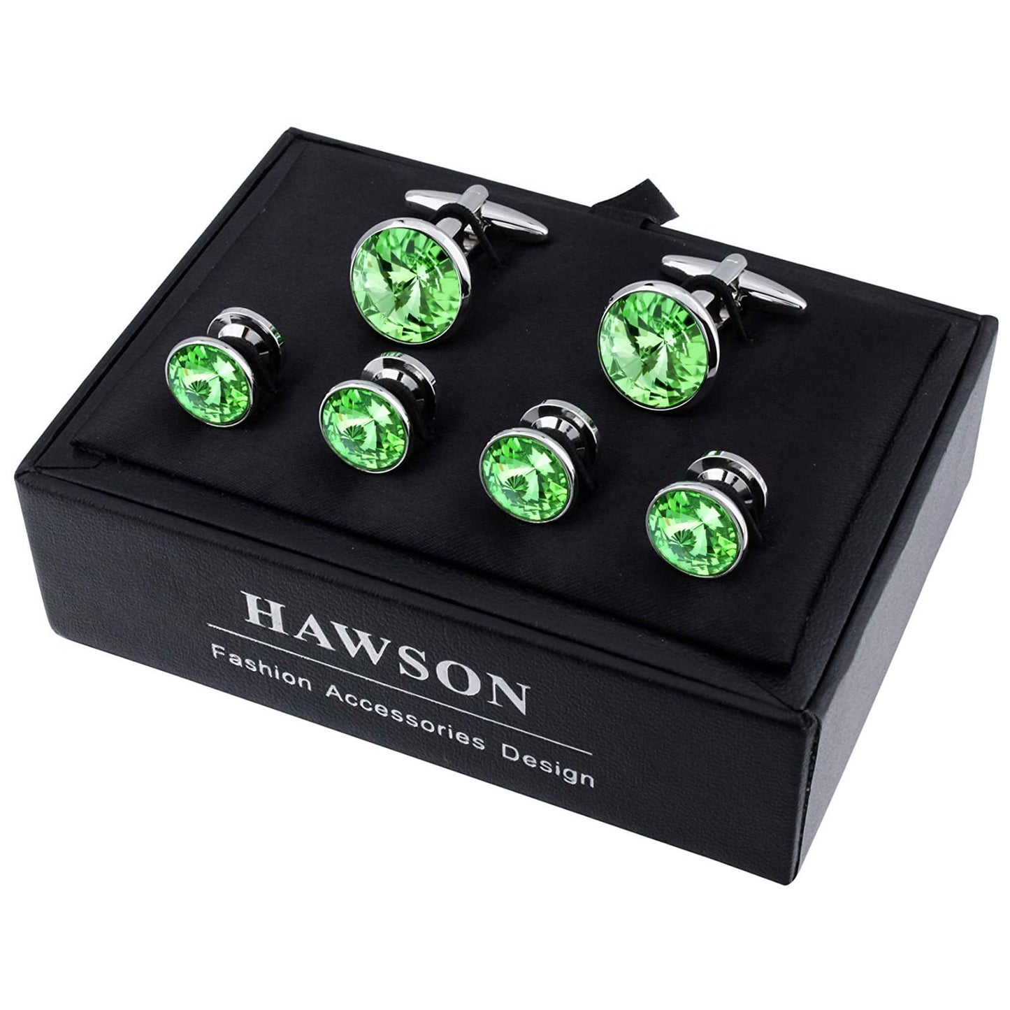 Cufflinks for Men with 4/6 pcs Shirt Studs Set, Gift Box Packed