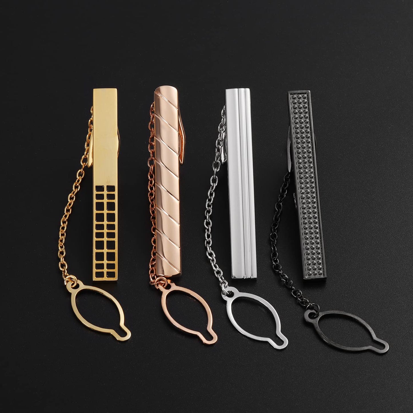 2 inch Tie Clip for Men in 1pcs/ 3pcs/4 pcs
