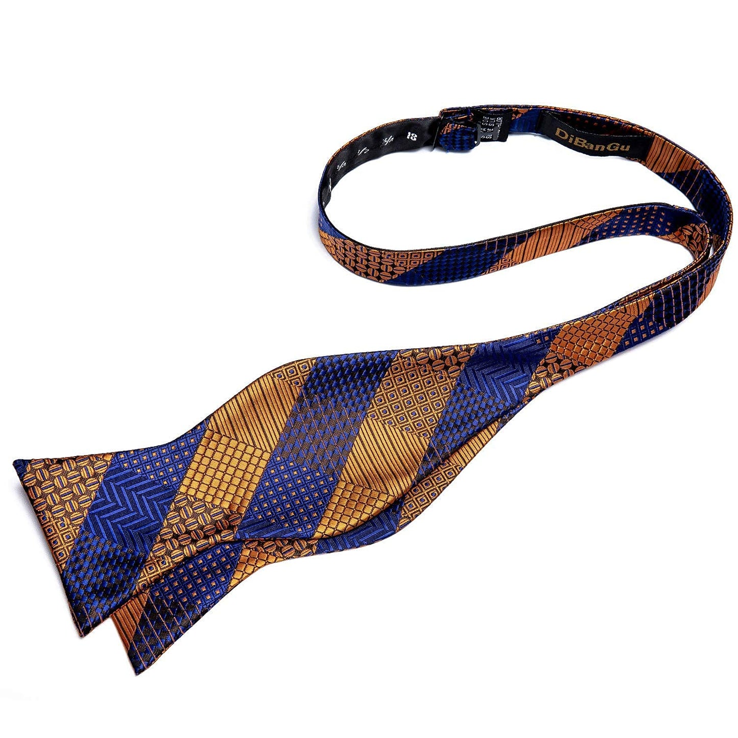 Mens Silk Self Bow Ties,Woven Solid Striped Paisley Bowtie and Pocket Square Cufflinks Set for Men Tuxedo Wedding
