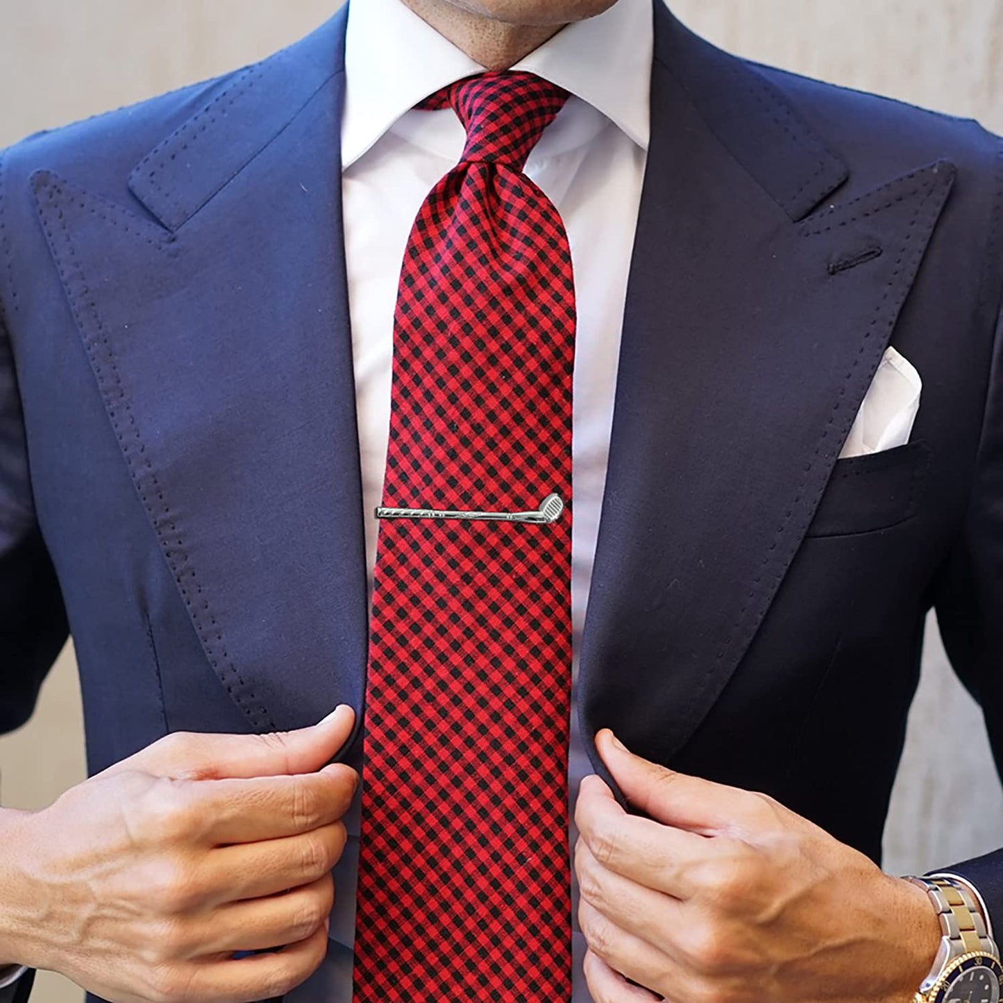 2 inch Tie Clip for Men-Novelty Sport Necktie Bar Clip