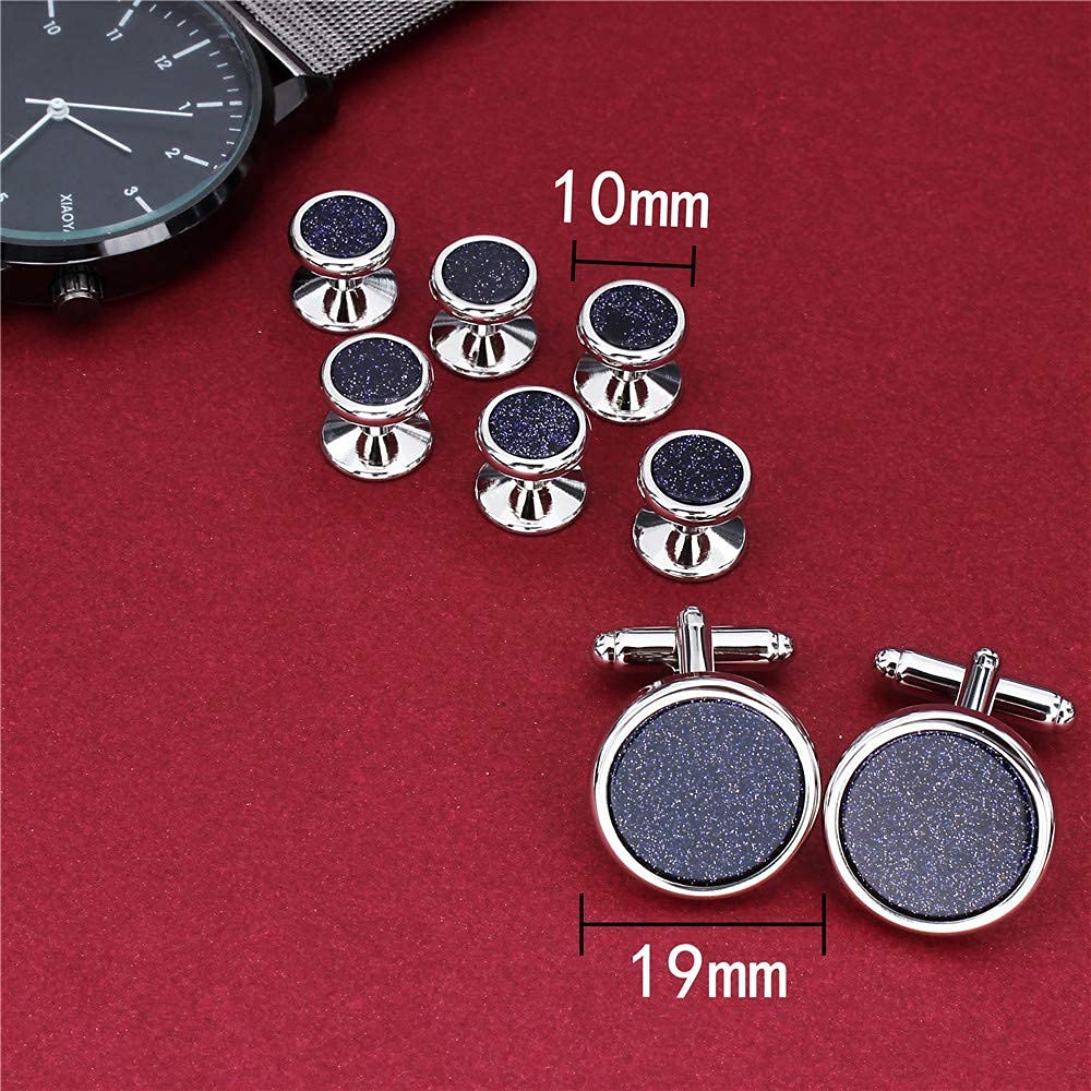 Fashion Mother-of-Pearl Tuxedo Shirt Button and Cufflink Set
