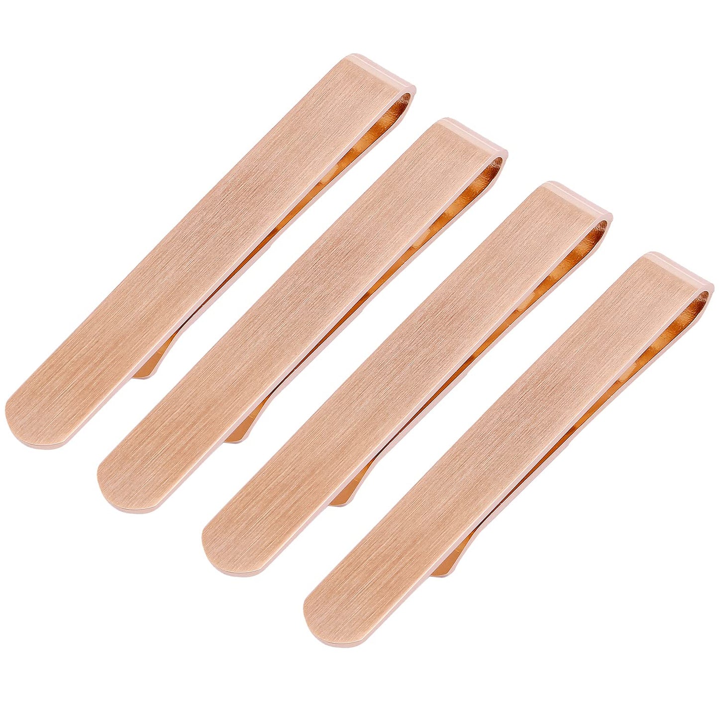 Skinny Tie Clip Bar Set, 2 Inch Tie Clip for Men - Wedding, Meeting, Party Gift Set