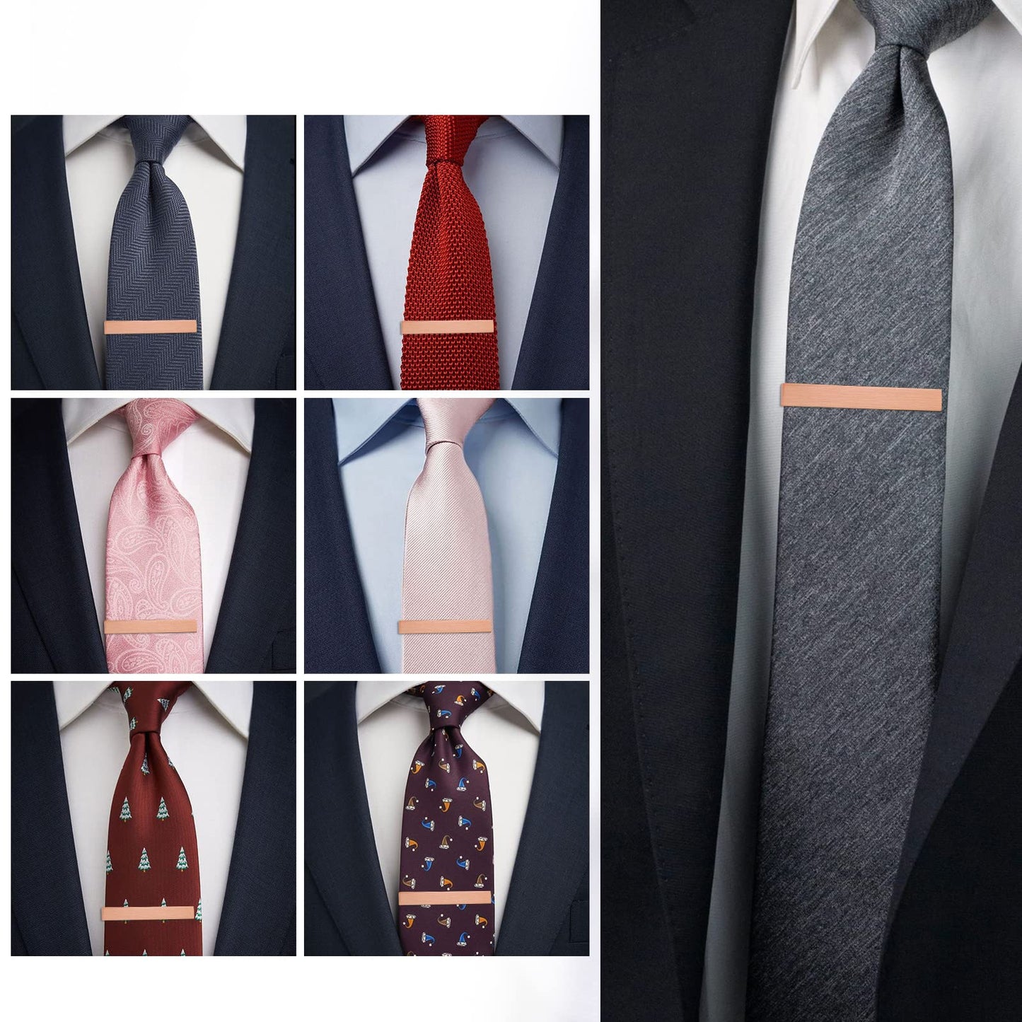 2 inch Tie Clip for Men in 1pcs/ 3pcs/4 pcs