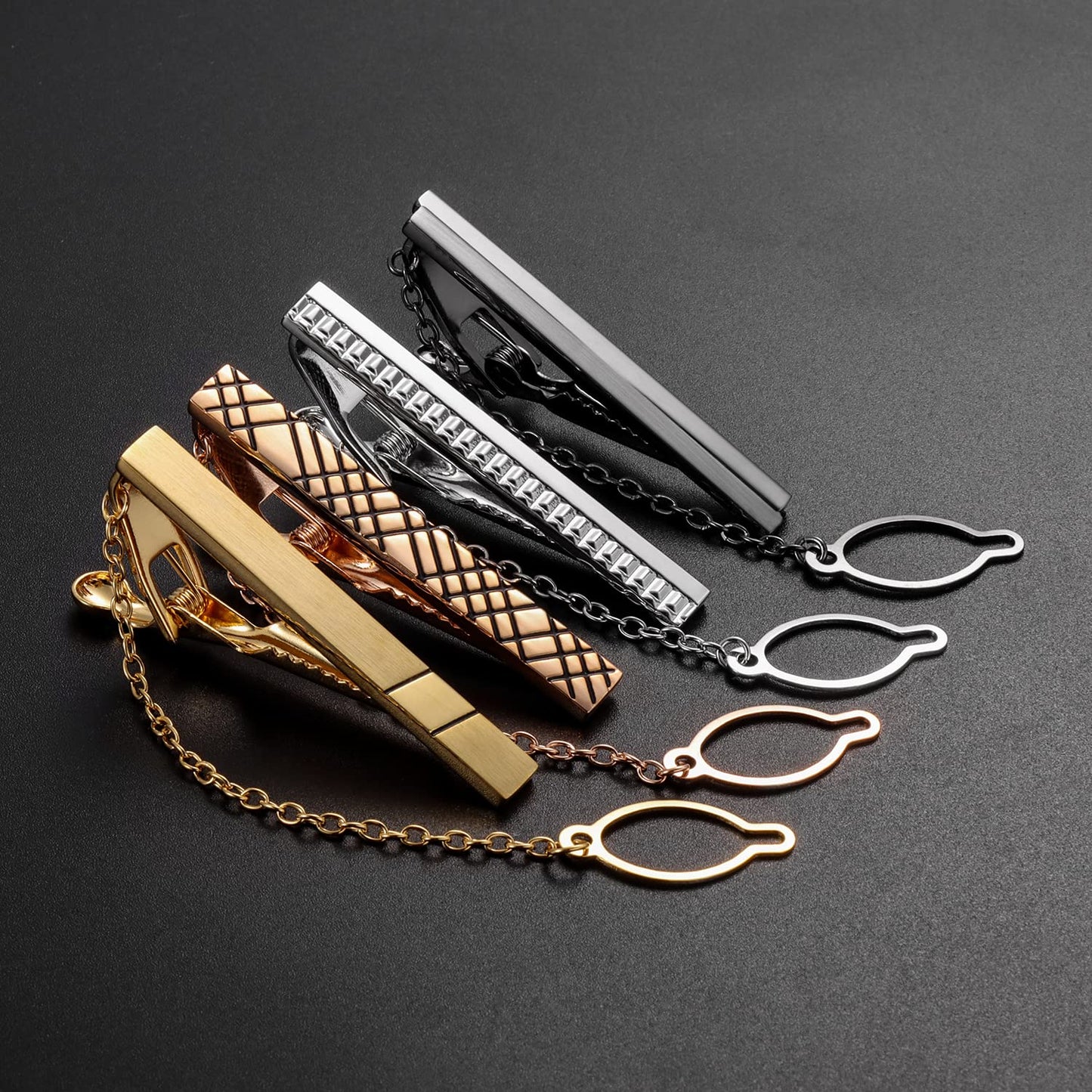 2 inch Tie Clip for Men in 1pcs/ 3pcs/4 pcs