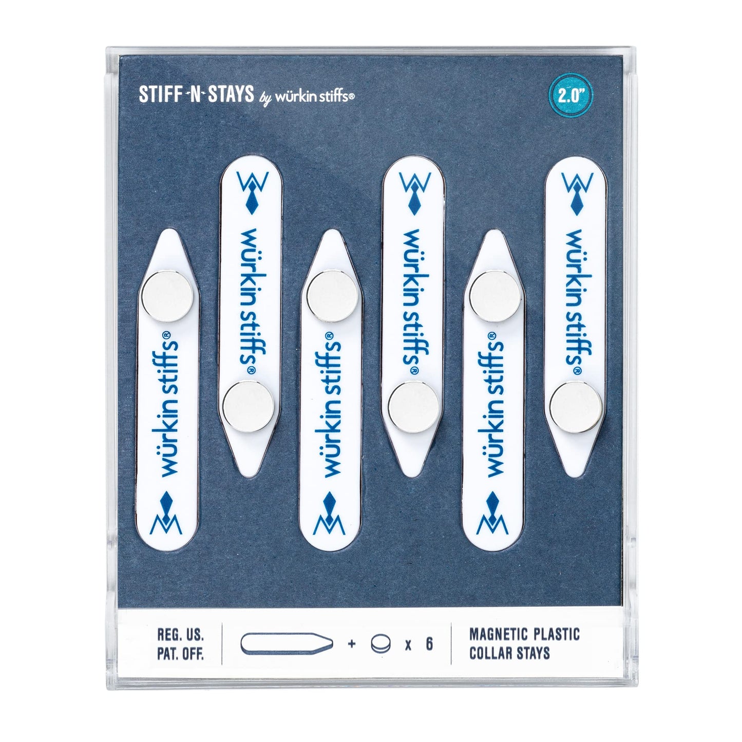 Würkin Stiffs Plastic Magnetic Collar Stays As Seen on Shark Tank | Stiff-N-Stays Collar Inserts