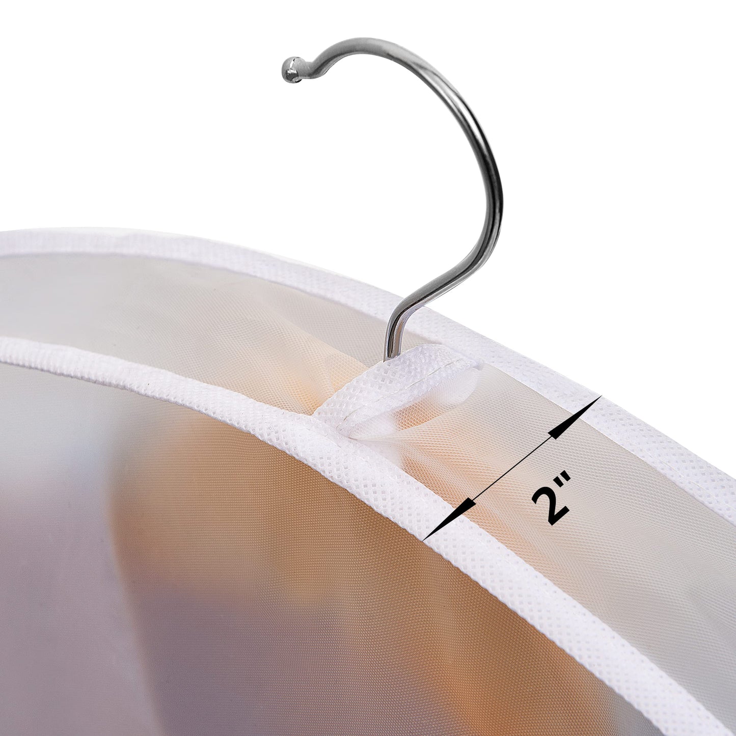 Clear Garment Bags Clothes Covers Protecting Dusts (Set of 12) for Storage Plastic Garment Bags Hanging Clothes Bags Dress Bag for Gowns Long with Zipper for Closet - 24'' x 40''/12 Pack
