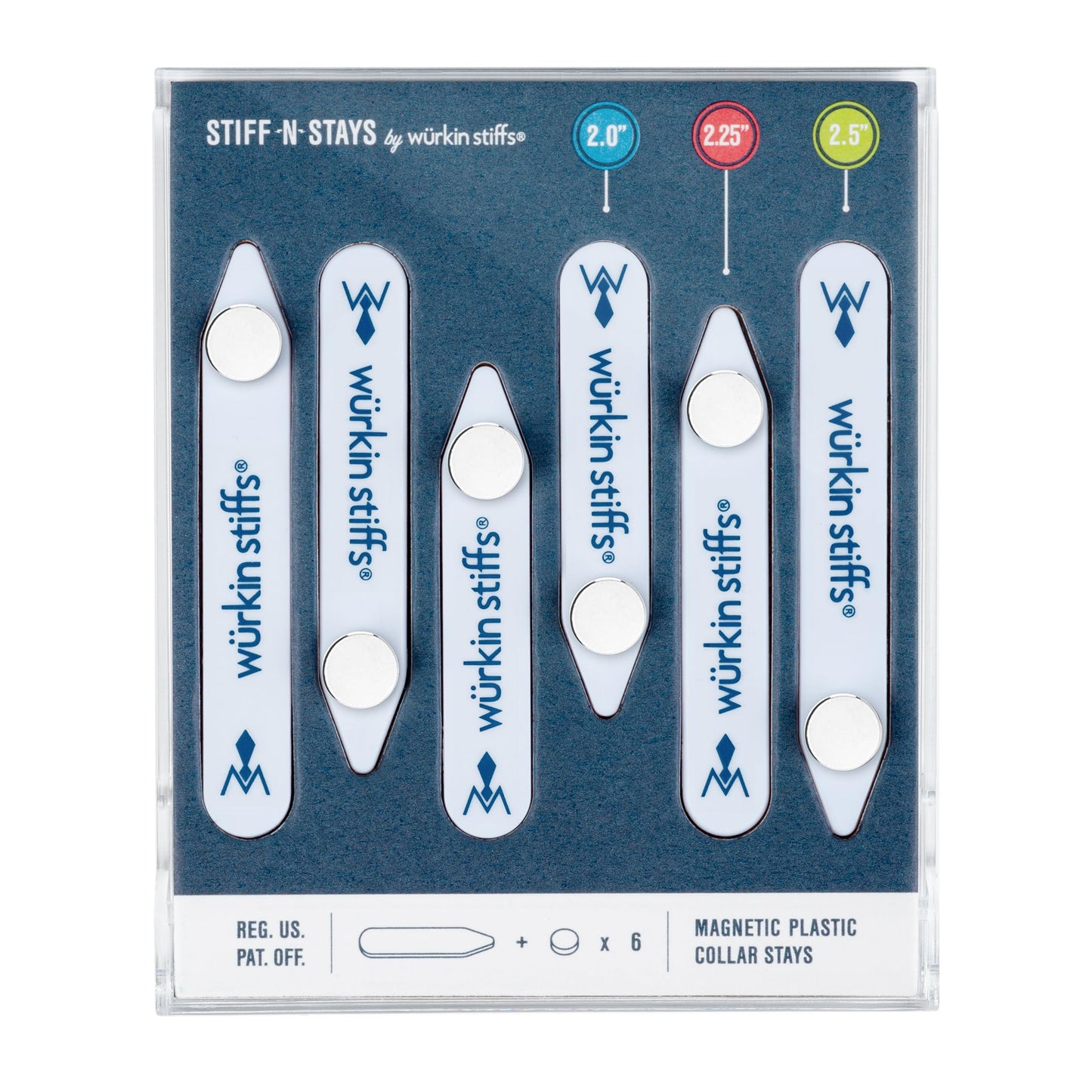 Würkin Stiffs Plastic Magnetic Collar Stays As Seen on Shark Tank | Stiff-N-Stays Collar Inserts