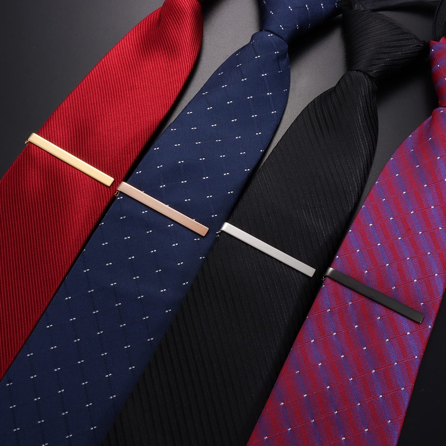 2 inch Tie Clip for Men in 1pcs/ 3pcs/4 pcs