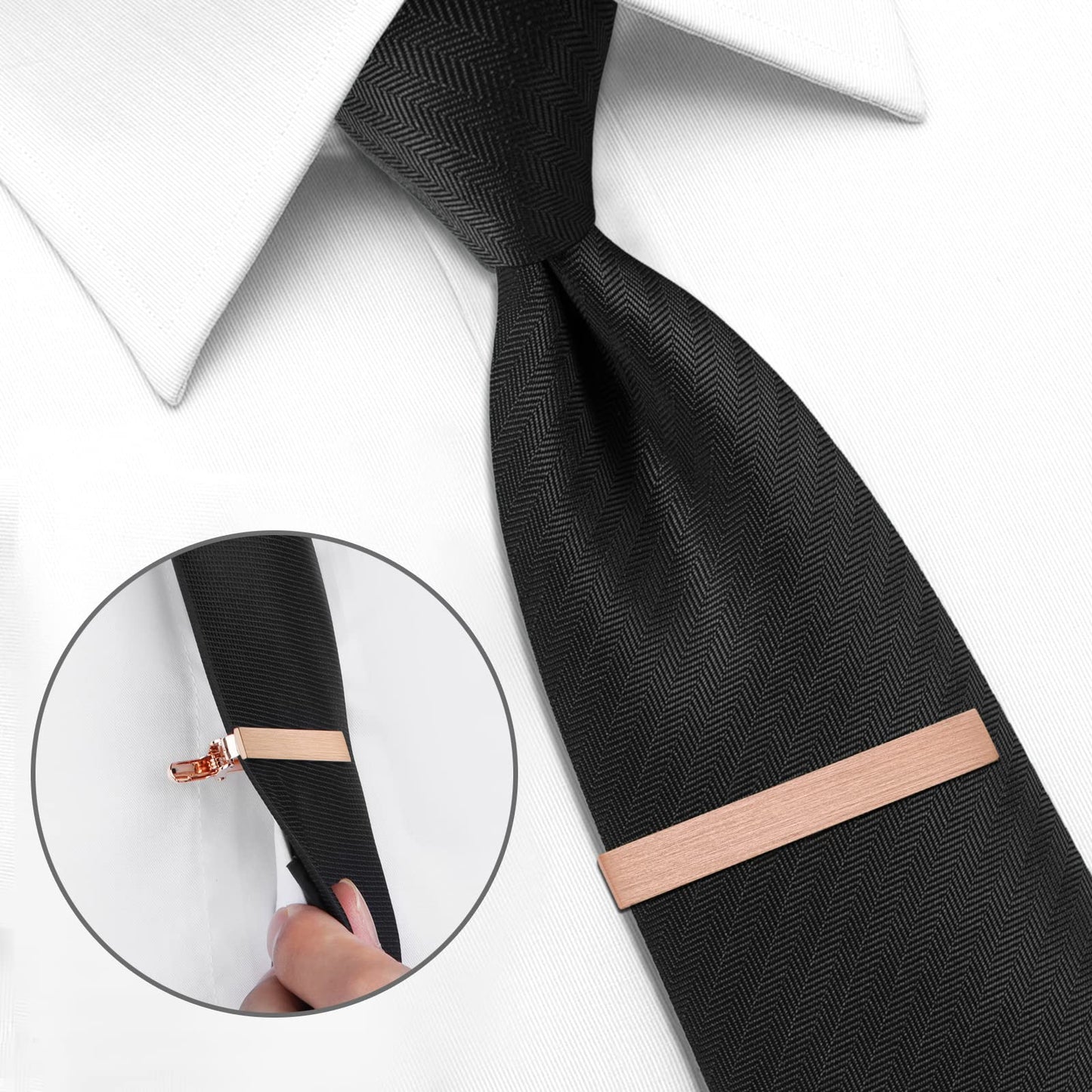 2 inch Tie Clip for Men in 1pcs/ 3pcs/4 pcs