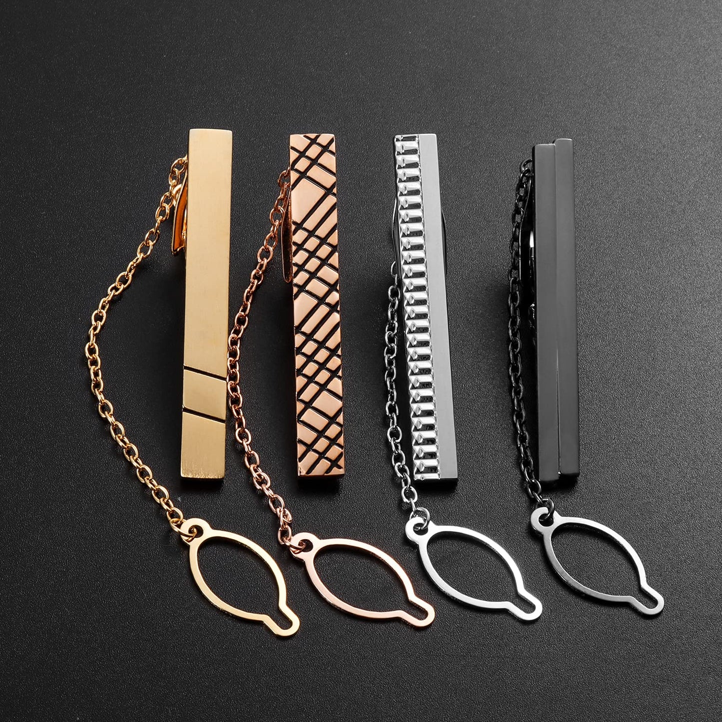 2 inch Tie Clip for Men in 1pcs/ 3pcs/4 pcs