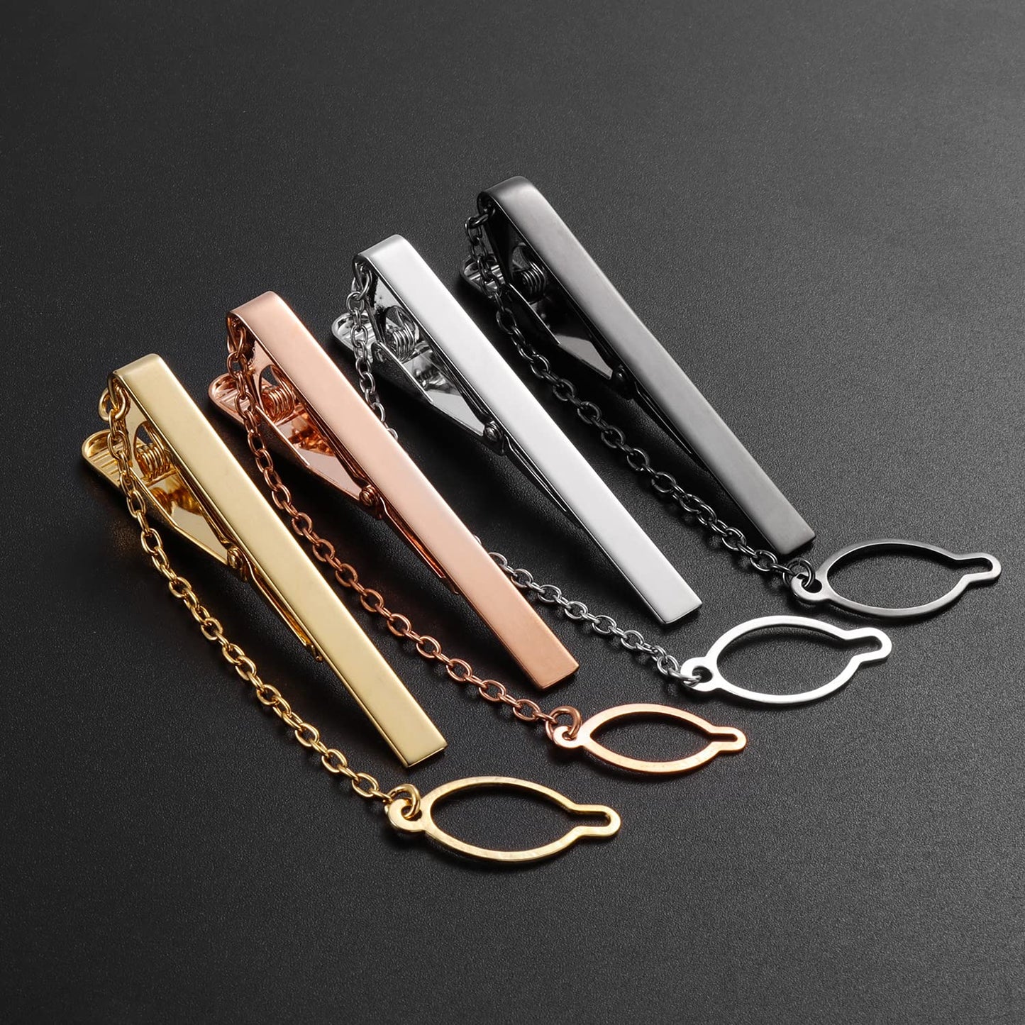 2 inch Tie Clip for Men in 1pcs/ 3pcs/4 pcs