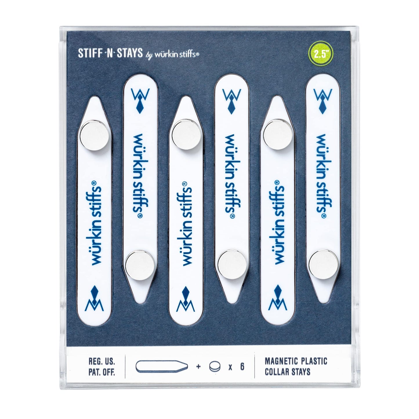Würkin Stiffs Plastic Magnetic Collar Stays As Seen on Shark Tank | Stiff-N-Stays Collar Inserts