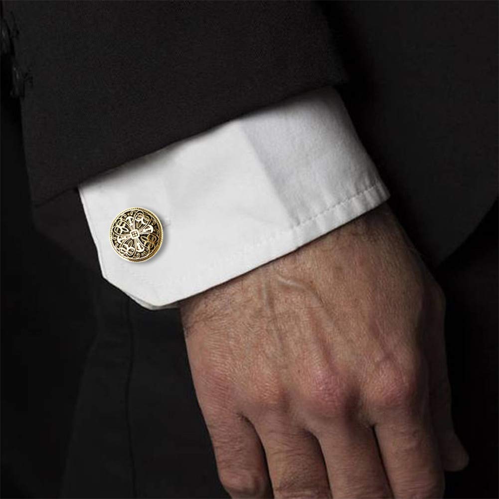 Gold Cufflinks and Tuxedo Studs for Men