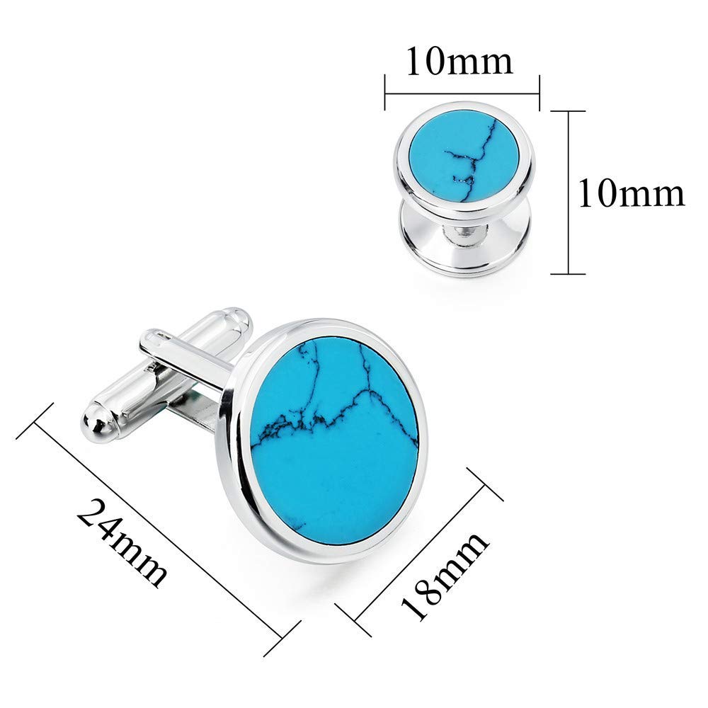 Fashion Mother-of-Pearl Tuxedo Shirt Button and Cufflink Set