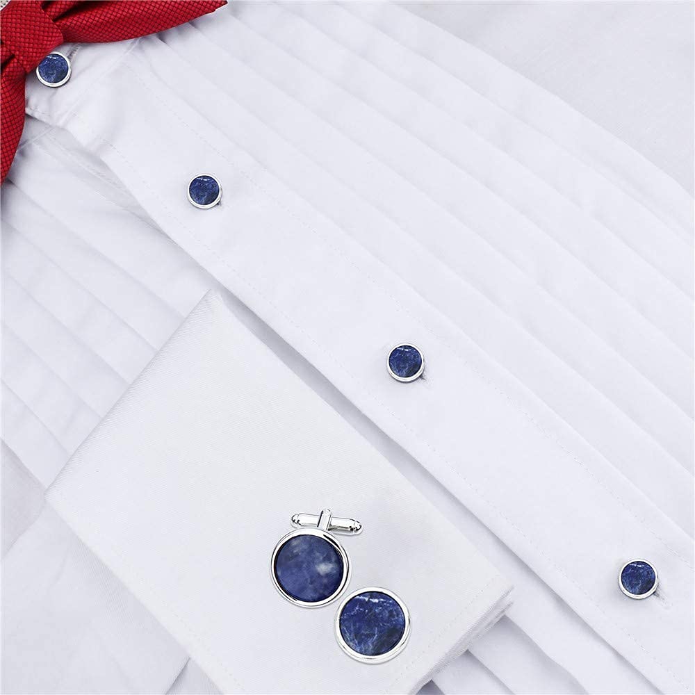 Fashion Mother-of-Pearl Tuxedo Shirt Button and Cufflink Set