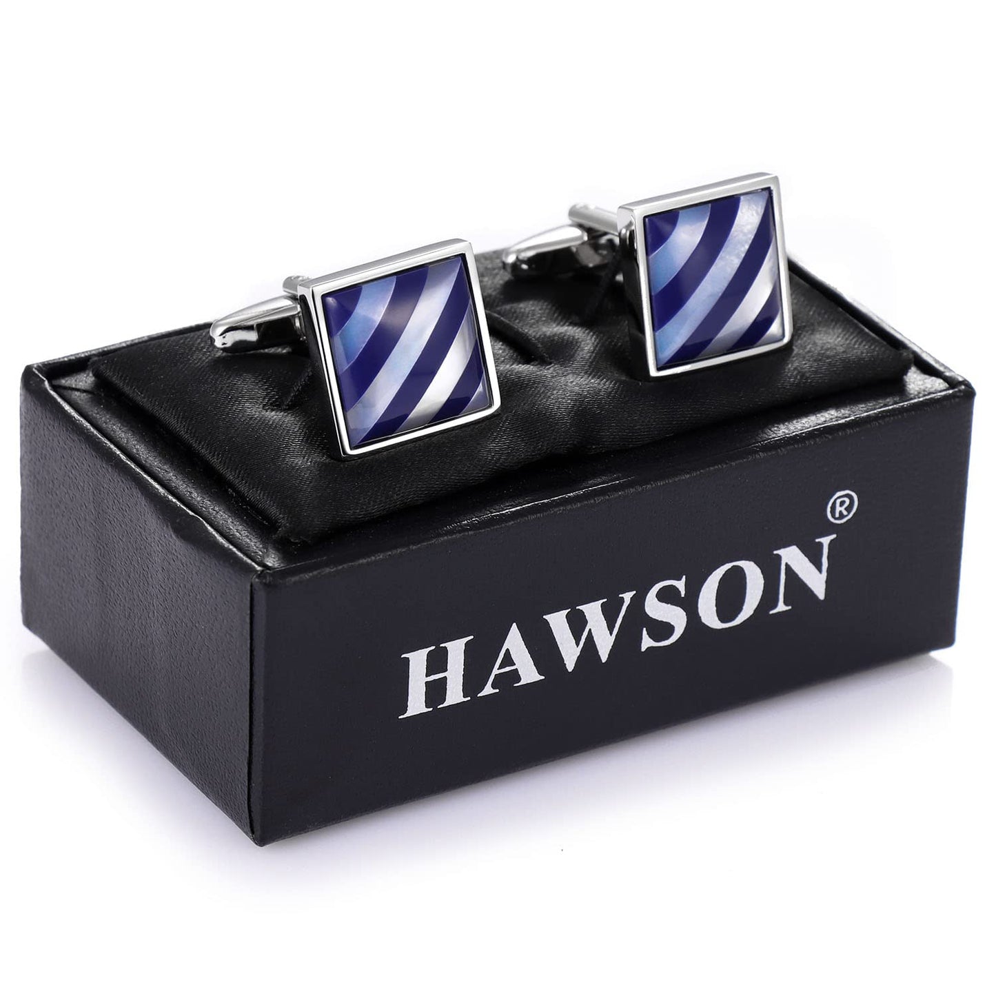 Handmade Classic Mother of Pearl Silver Cuff Links