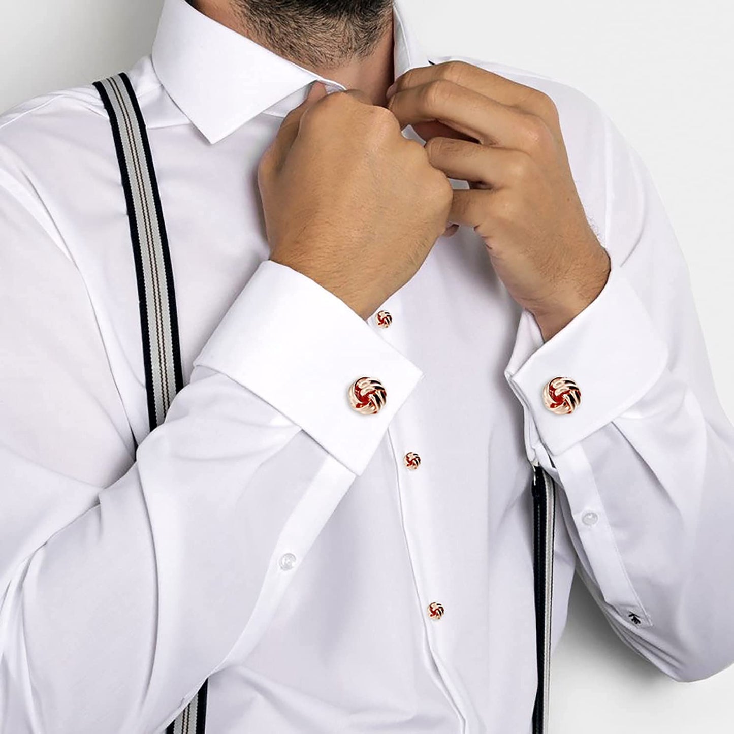 Knot Cufflinks and Shirt Studs for Men