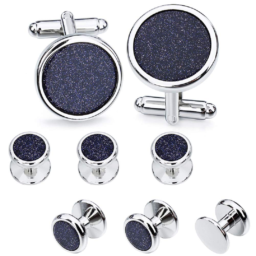 Fashion Mother-of-Pearl Tuxedo Shirt Button and Cufflink Set
