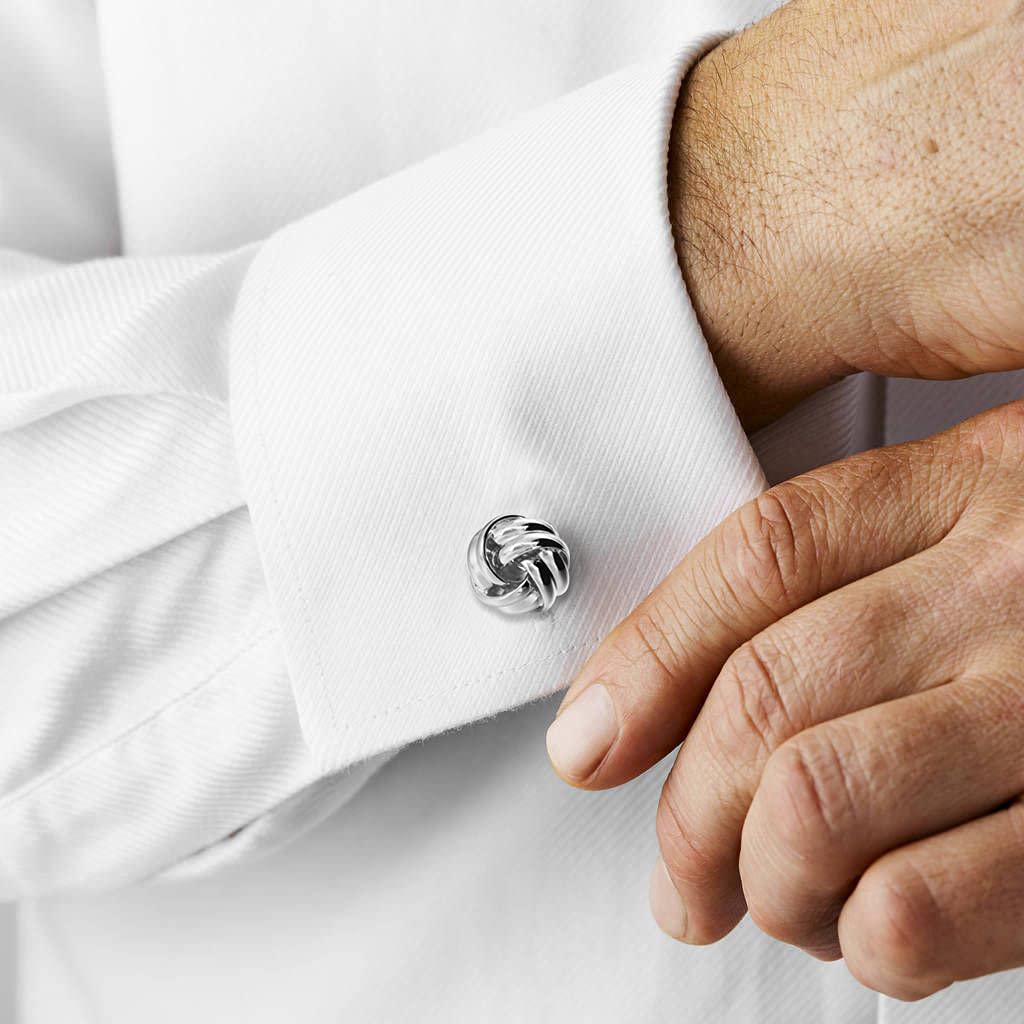 Knot Cufflinks and Shirt Studs for Men