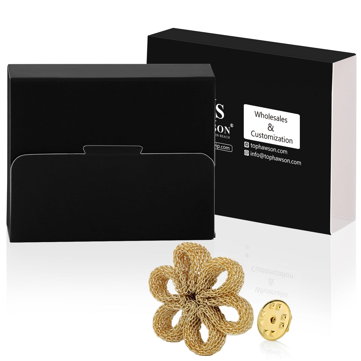 18K Gold Tone lapel Pins Brooch for Men Suit