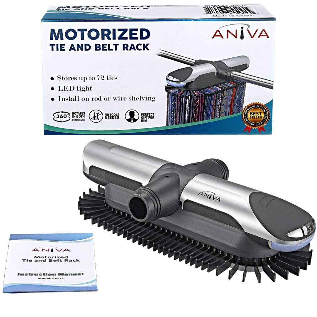 Aniva Motorized Tie Rack Closet Organizer
