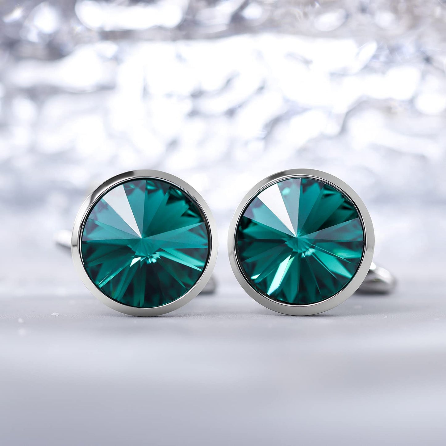 Cufflinks for Men with 4/6 pcs Shirt Studs Set, Gift Box Packed