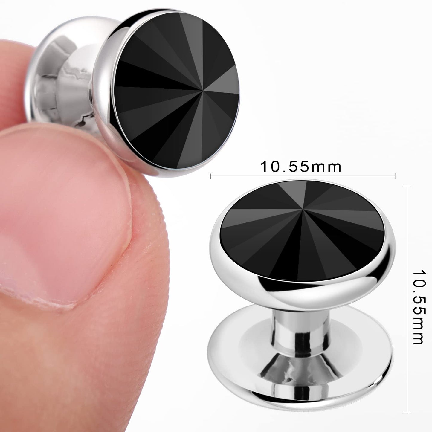 Crystal Shirt Studs for Men's Tuxedo Shirt