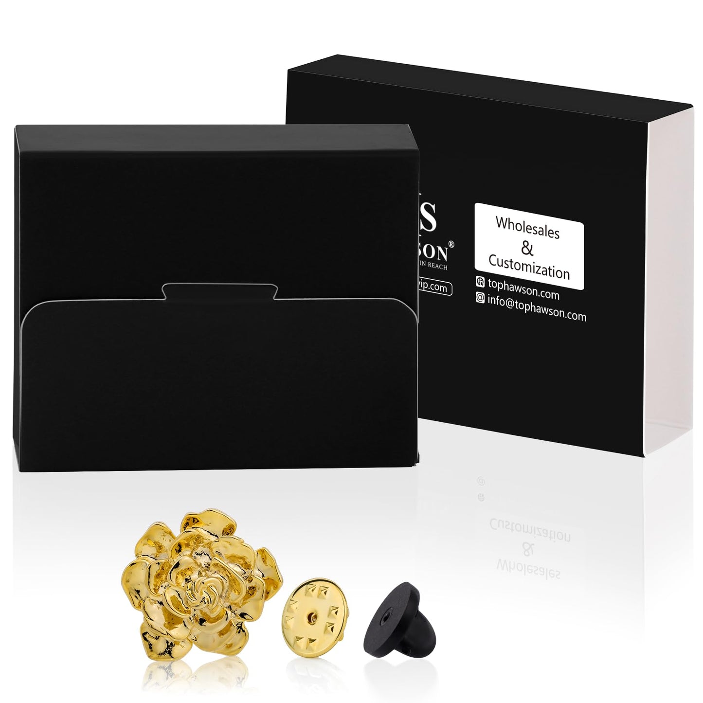 18K Gold Tone lapel Pins Brooch for Men Suit