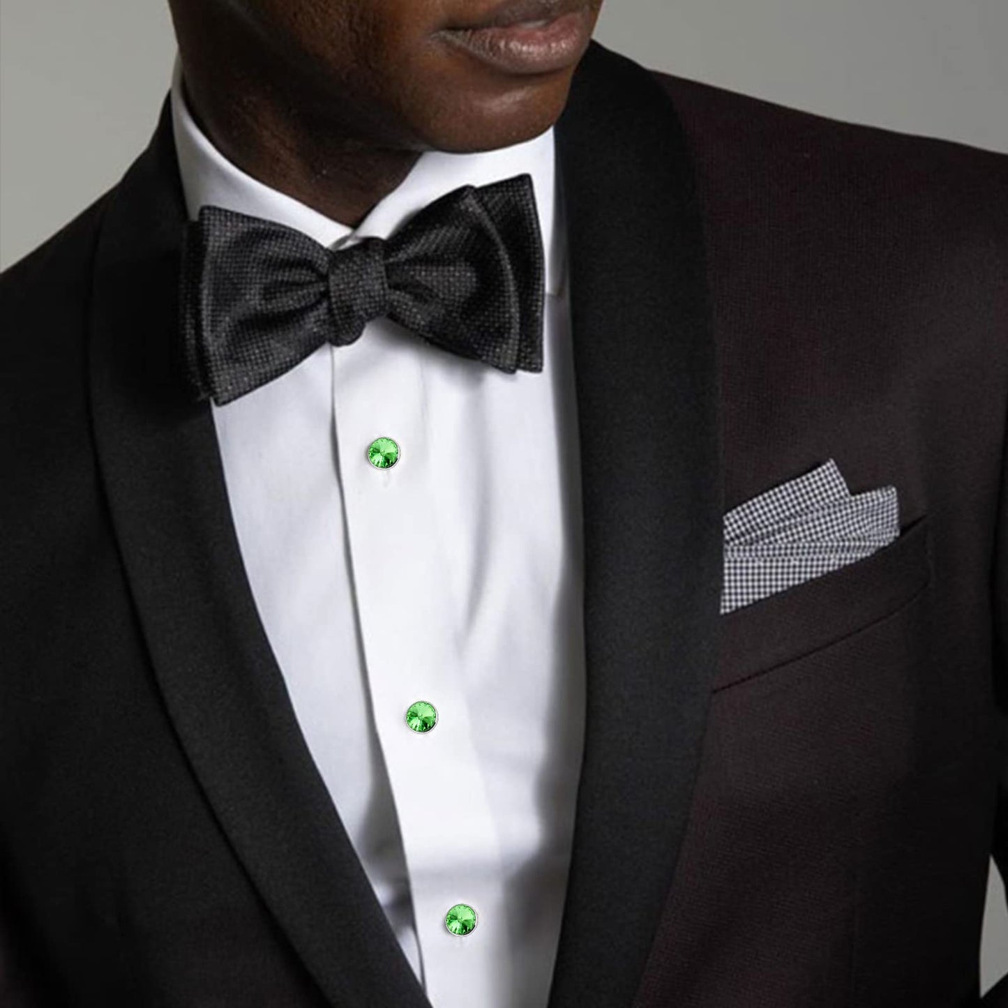 Crystal Shirt Studs for Men's Tuxedo Shirt
