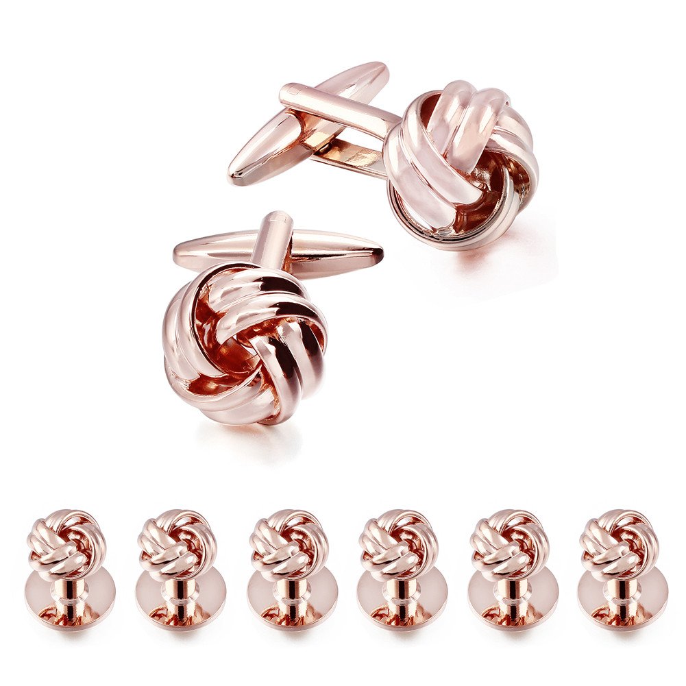 Knot Cufflinks and Shirt Studs for Men